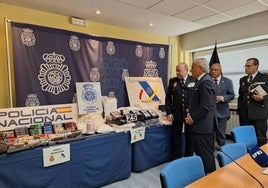 Presentación de la reciente operación 'Churruca', con vínculos en Salamanca.