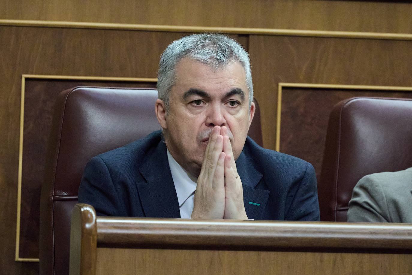 El secretario de Organización del PSOE, Santos Cerdán, durante una sesión plenaria en el Congreso de los Diputados.