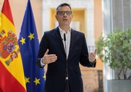 El ministro de la Presidencia, Justicia y Relaciones con las Cortes, Félix Bolaños.