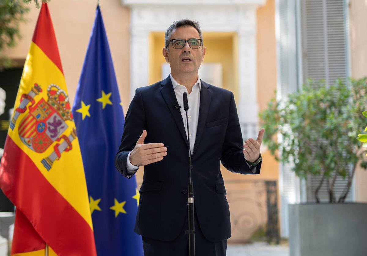 El ministro de la Presidencia, Justicia y Relaciones con las Cortes, Félix Bolaños.