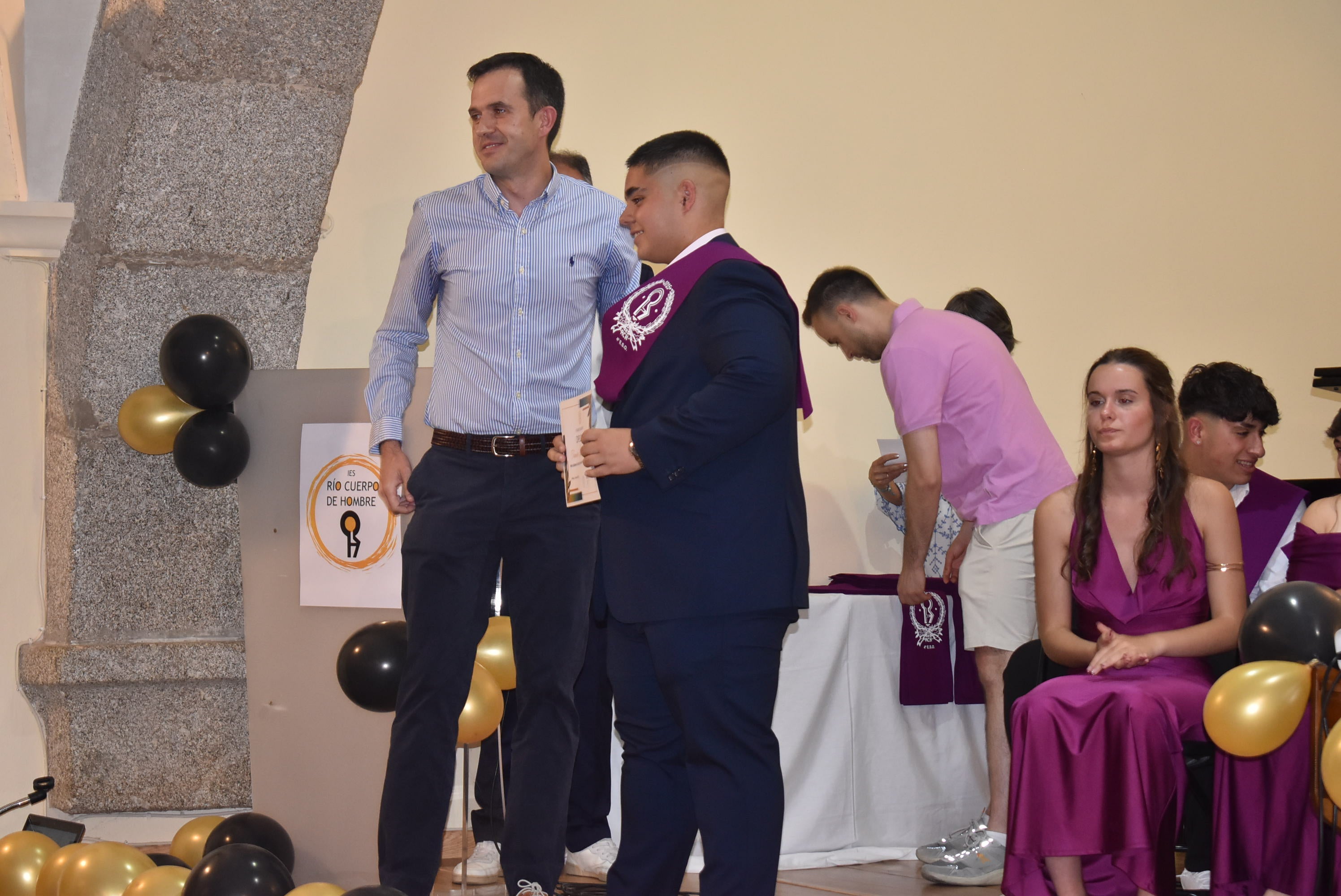 Graduación de los alumnos de 4º de la ESO y Bachillerato del IES Río Cuerpo de Hombre en Béjar