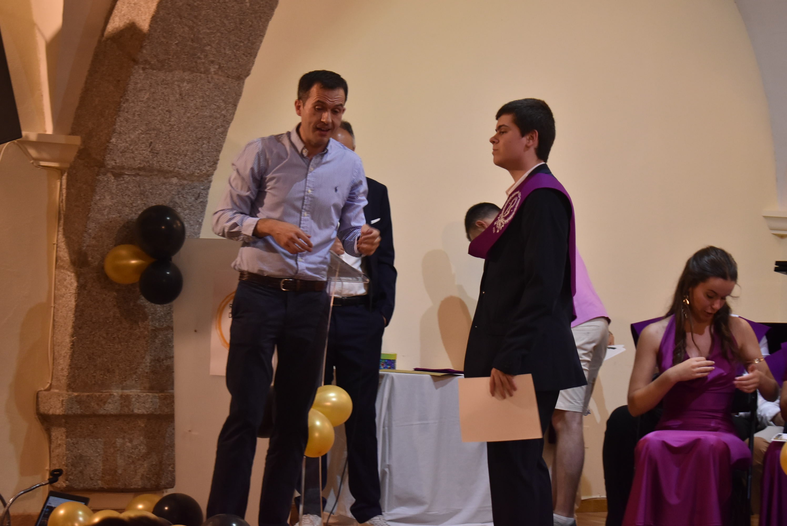 Graduación de los alumnos de 4º de la ESO y Bachillerato del IES Río Cuerpo de Hombre en Béjar