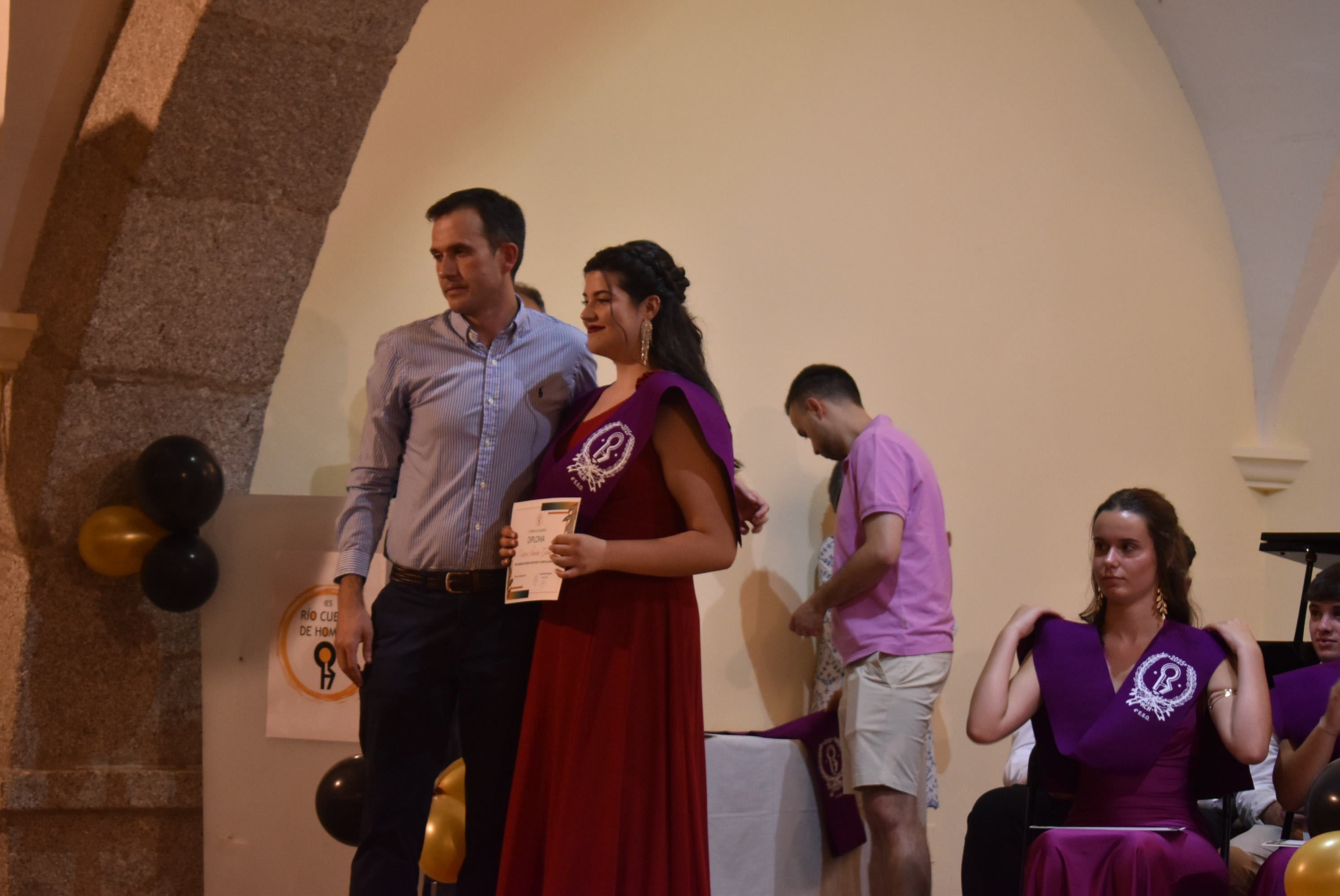 Graduación de los alumnos de 4º de la ESO y Bachillerato del IES Río Cuerpo de Hombre en Béjar