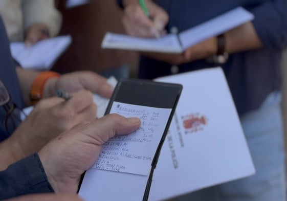 El lote de los toros de Morante de la Puebla en el sorteo en La Glorieta.