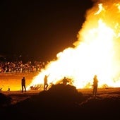 Imagen de una de las hogueras celebradas en Salamanca por San Juan.