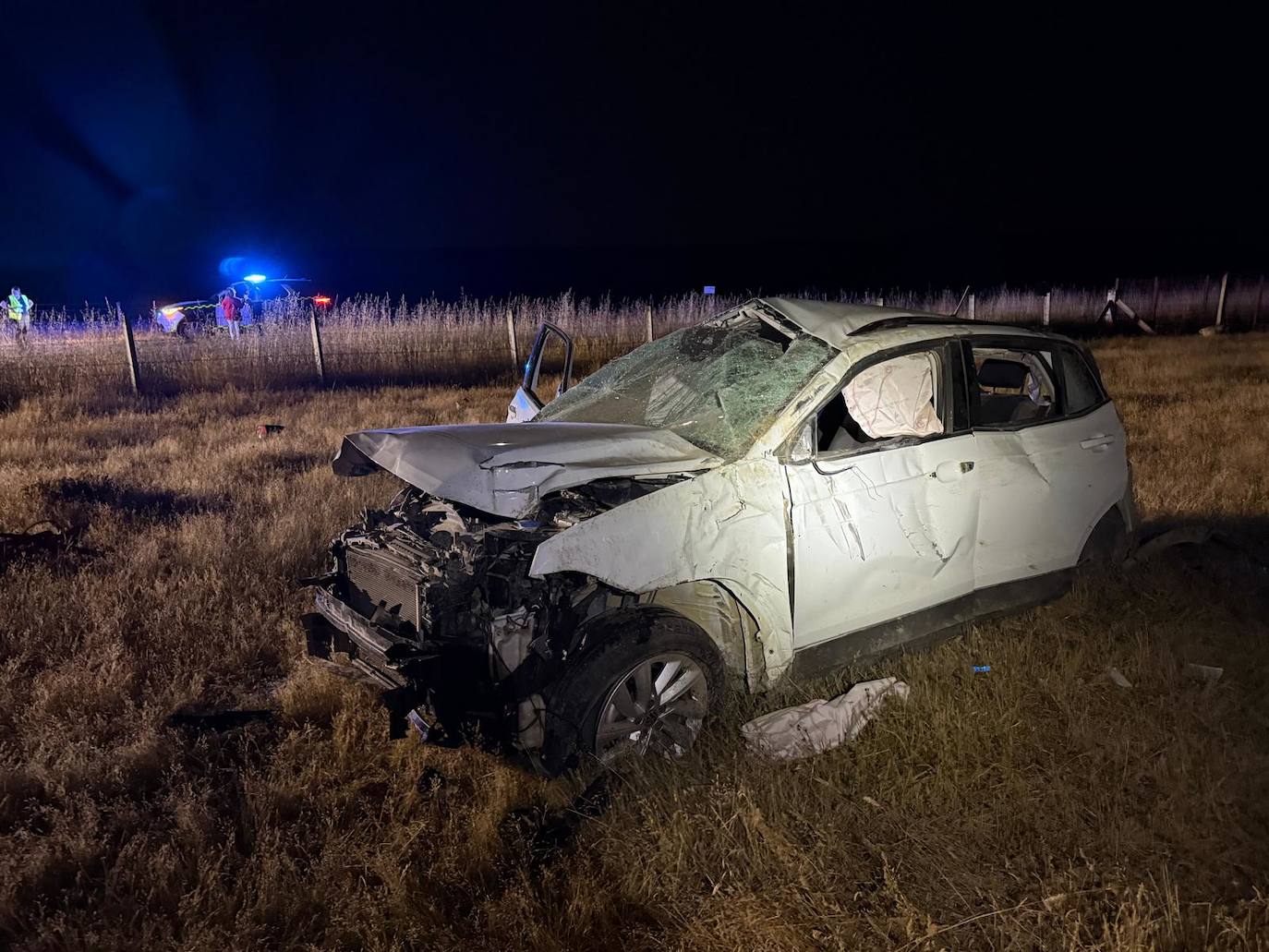 Gravísimo accidente en Sando: un conductor en estado crítico tras perder el control de su vehículo y salirse de la vía