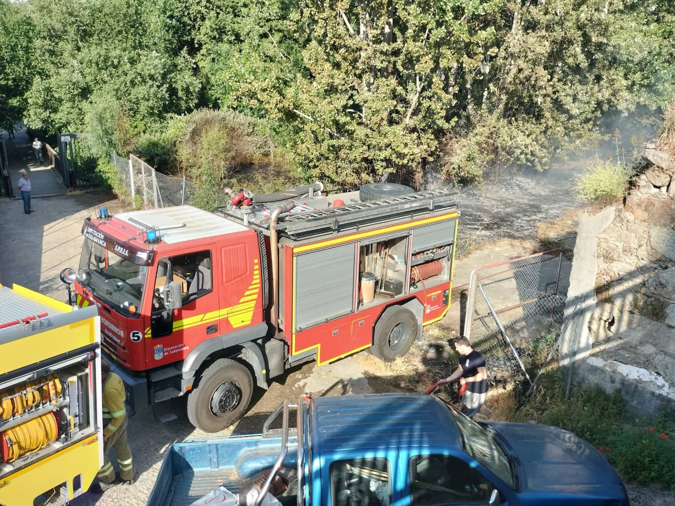 Así ha sido la intervención de los servicios de extinción en el incendio de La Aliseda