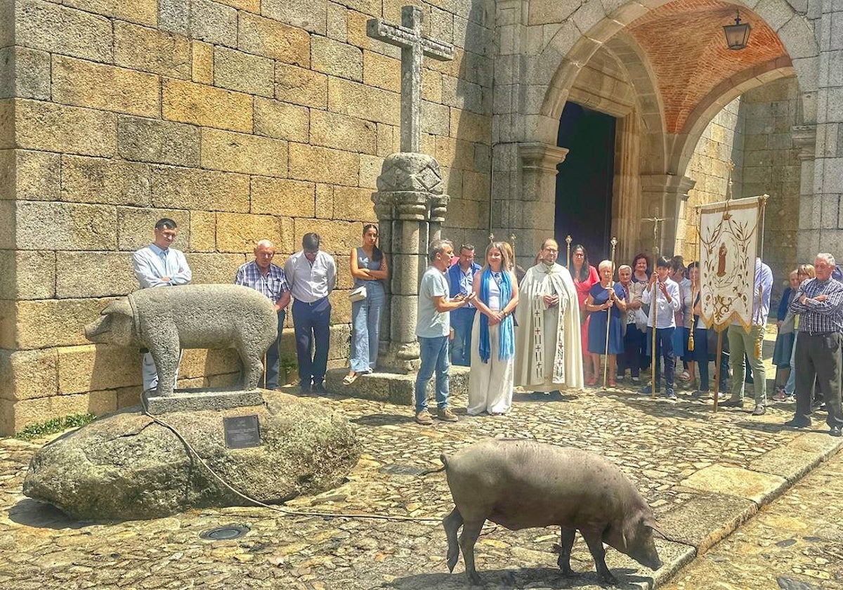 Momento de la bendición del marrano del pasado 13 de junio