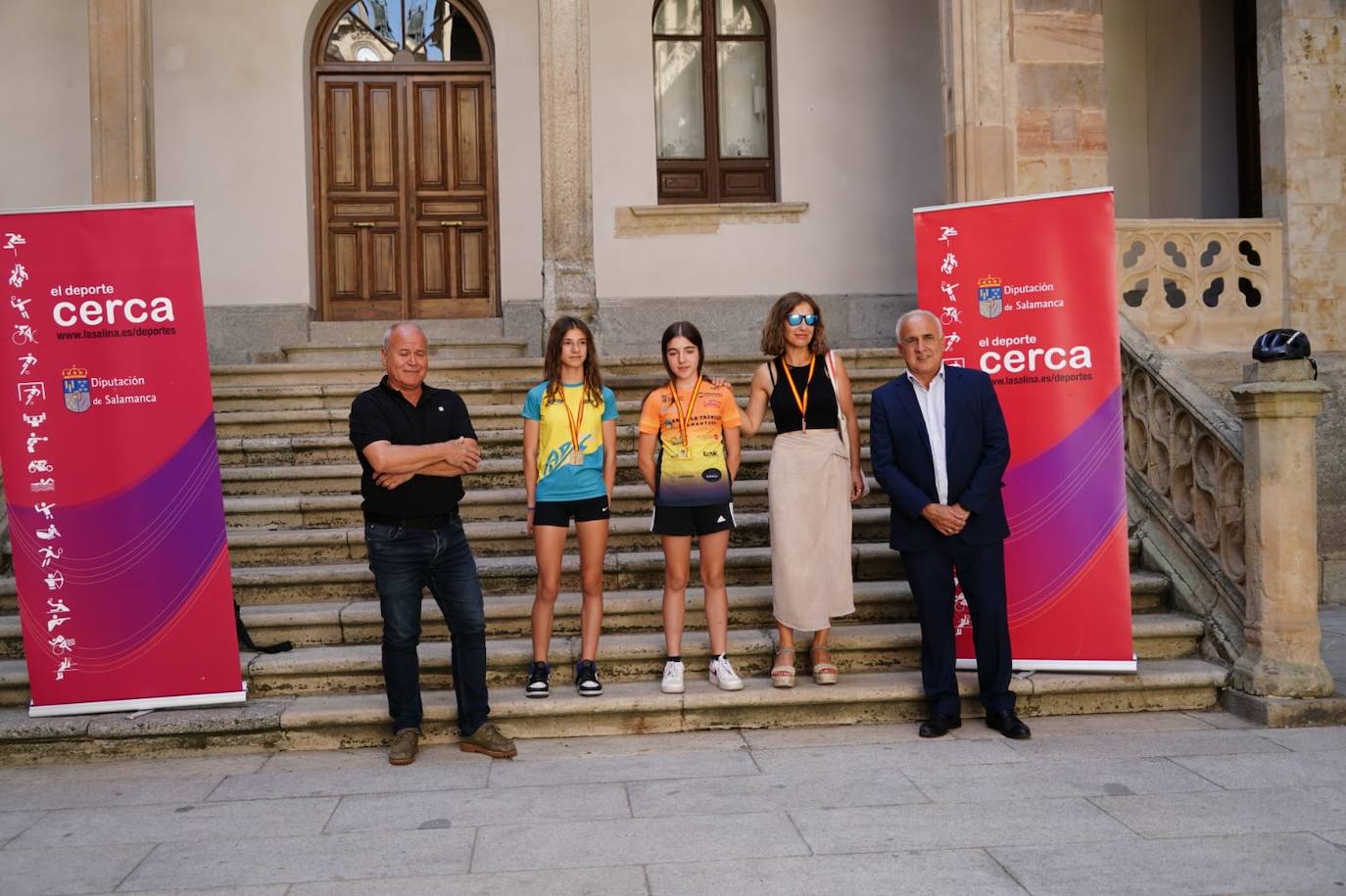 Gran fiesta en La Salina para entregar los premios a los mejores del Triatlón Escolar