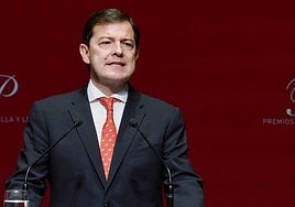 El presidente de la Junta de Castilla y León, Alfonso Fernández Mañueco.