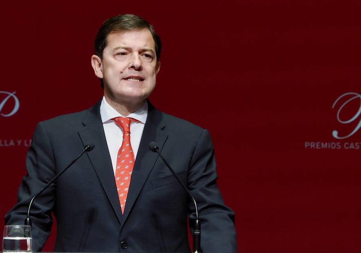 El presidente de la Junta de Castilla y León, Alfonso Fernández Mañueco.