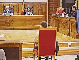 M.S.L. en el juicio en la Audiencia Provincial de Salamanca.