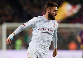 Adrián Mancebo en su etapa en la Cultural Leonesa.