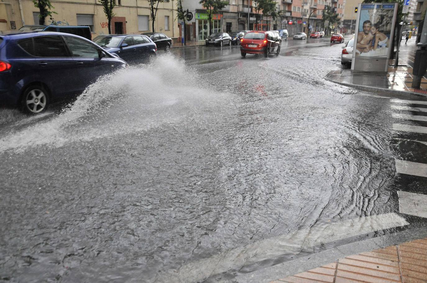 Imagen de un día lluvioso en Salamanca.