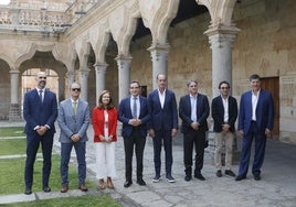 Representantes de la Universidad de Salamanca y del Grupo Recoletas.