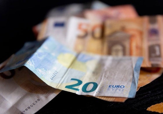 Billetes de euro.