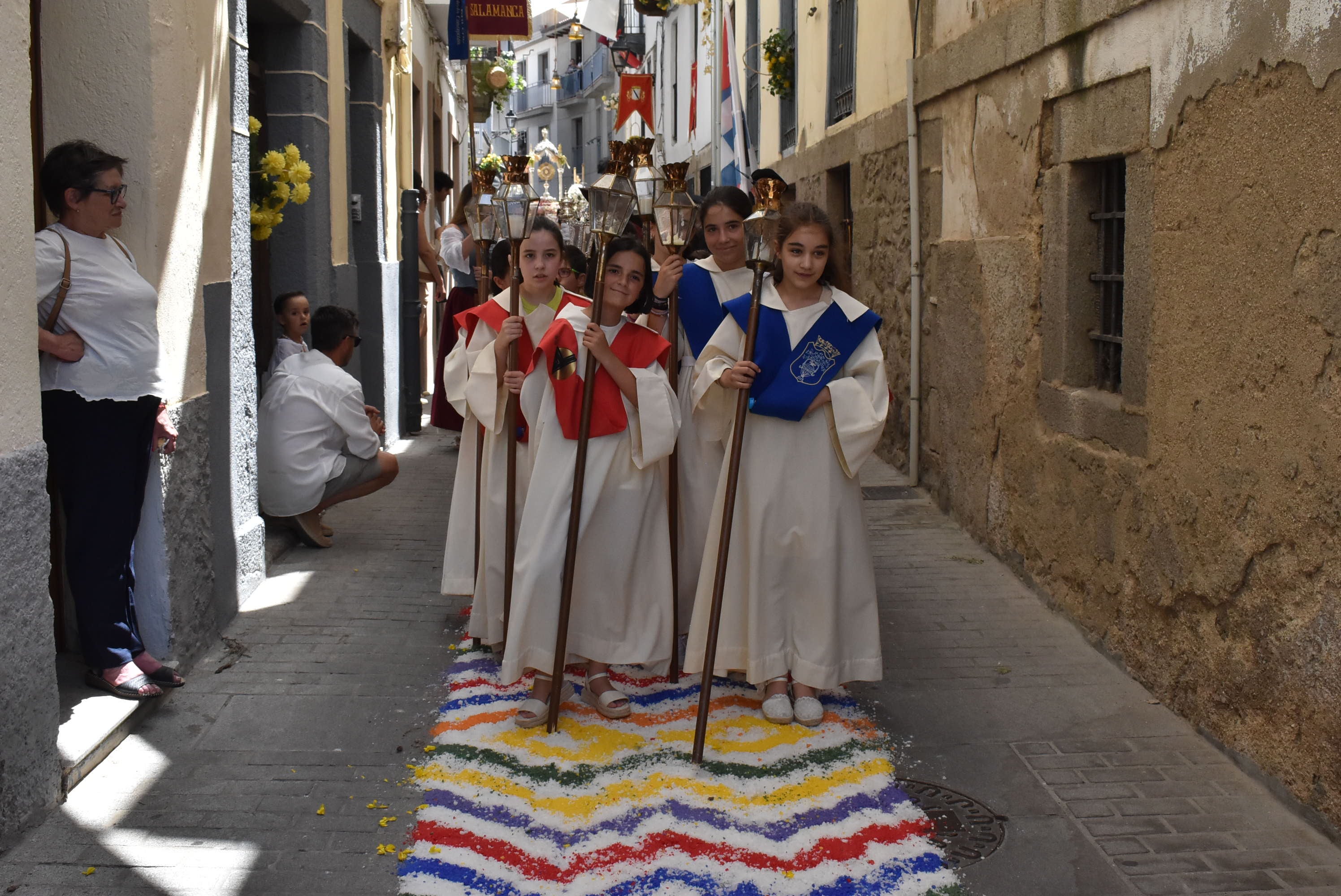 Béjar cumple un año más con la procesión del Corpus Christi como Fiesta de Interés Turístico Internacional