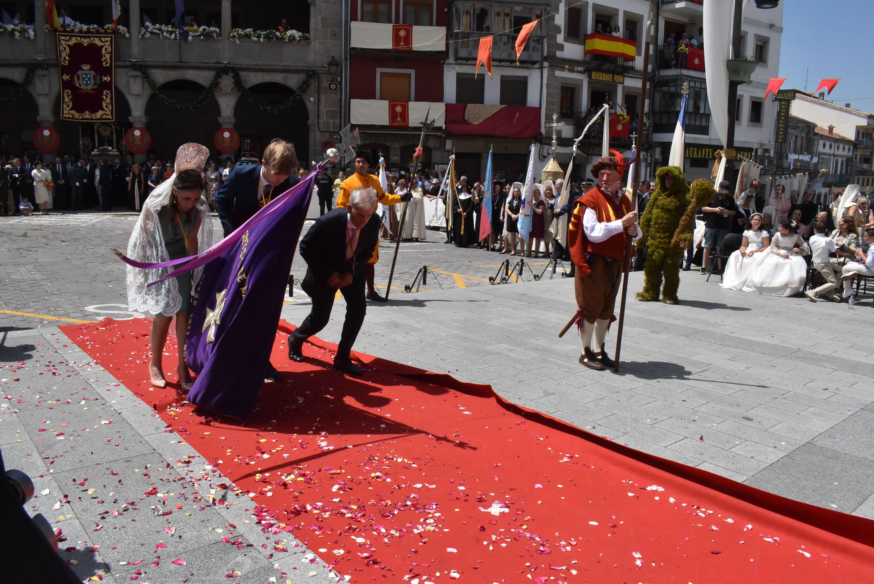 Béjar cumple un año más con la procesión del Corpus Christi como Fiesta de Interés Turístico Internacional