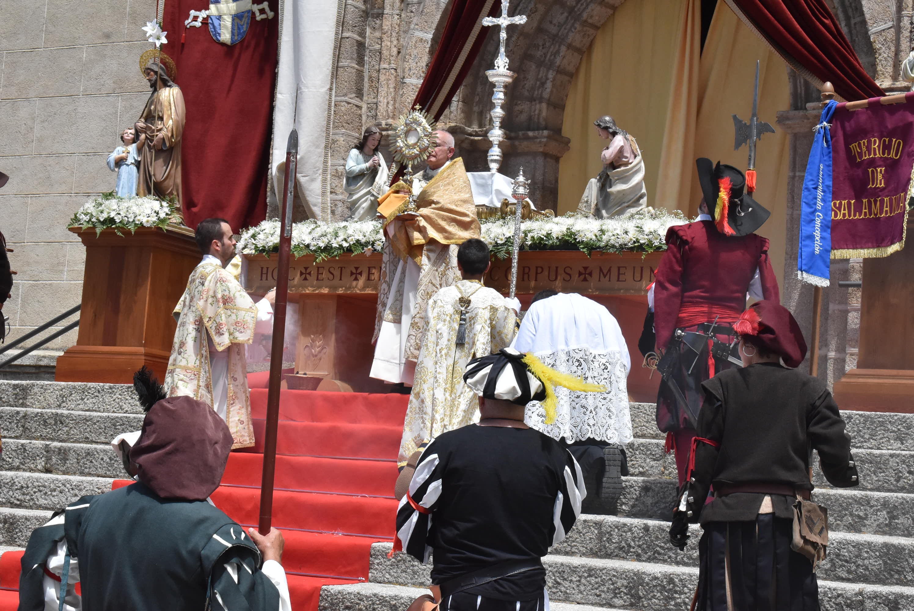 Béjar cumple un año más con la procesión del Corpus Christi como Fiesta de Interés Turístico Internacional