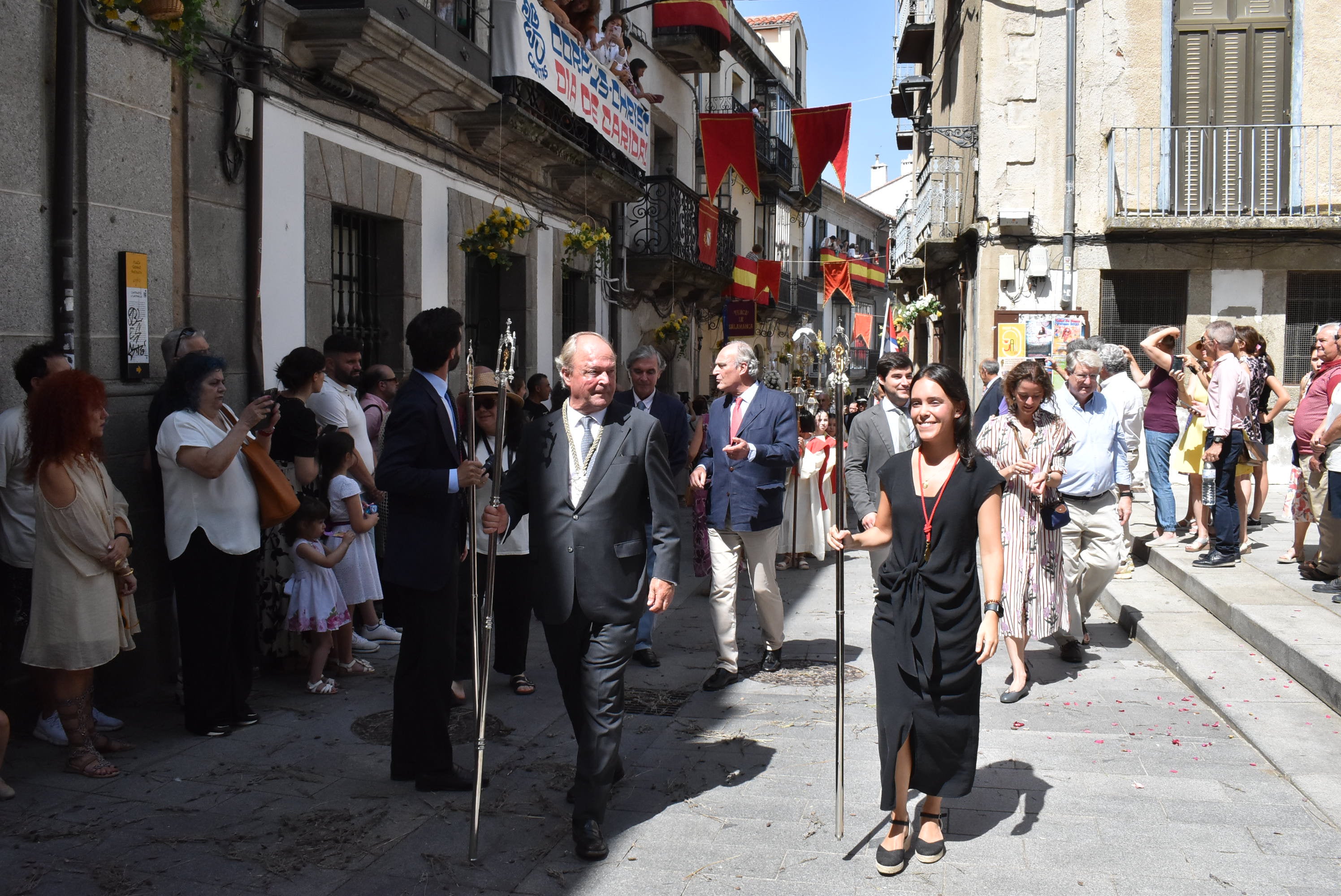 Béjar cumple un año más con la procesión del Corpus Christi como Fiesta de Interés Turístico Internacional
