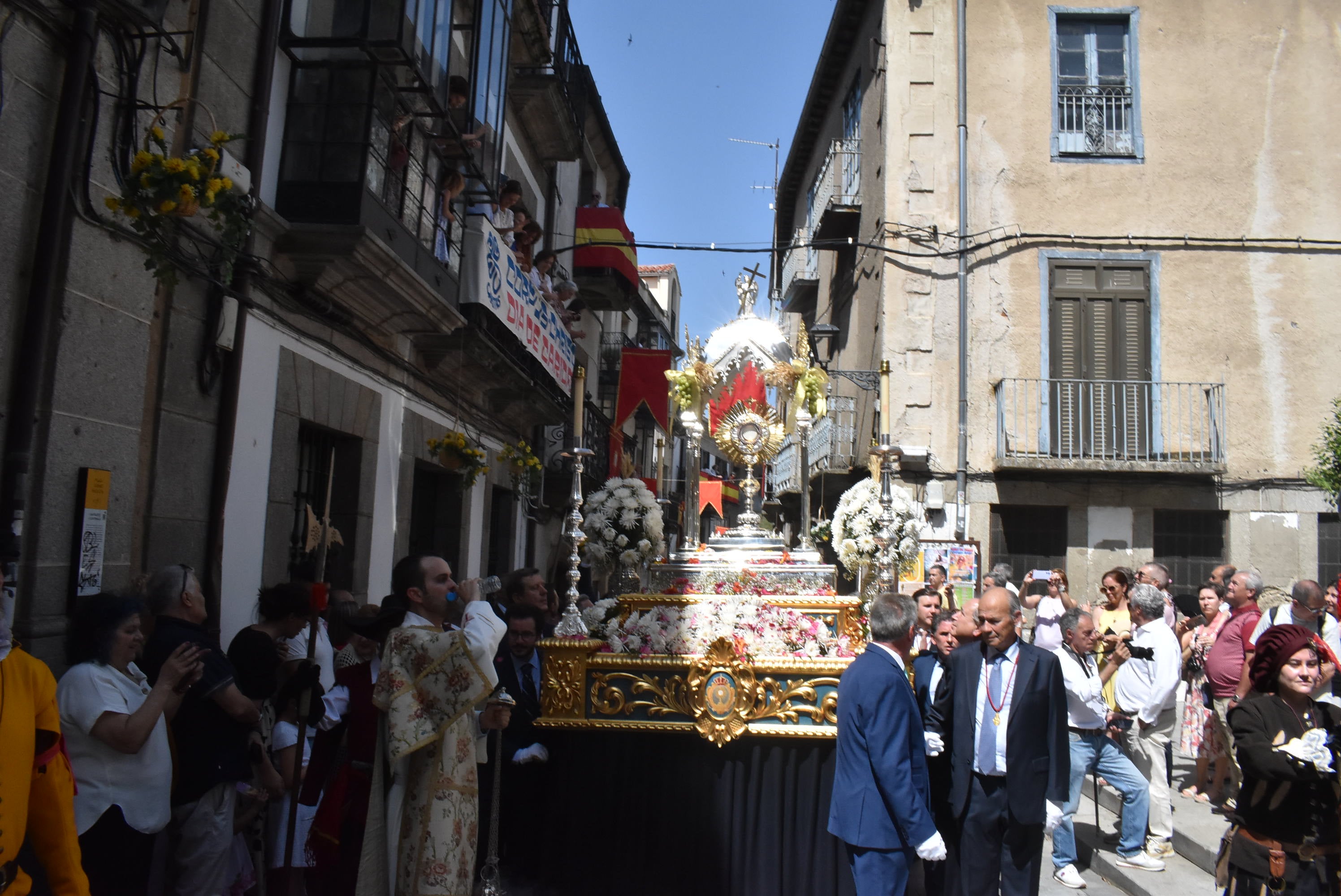 Béjar cumple un año más con la procesión del Corpus Christi como Fiesta de Interés Turístico Internacional