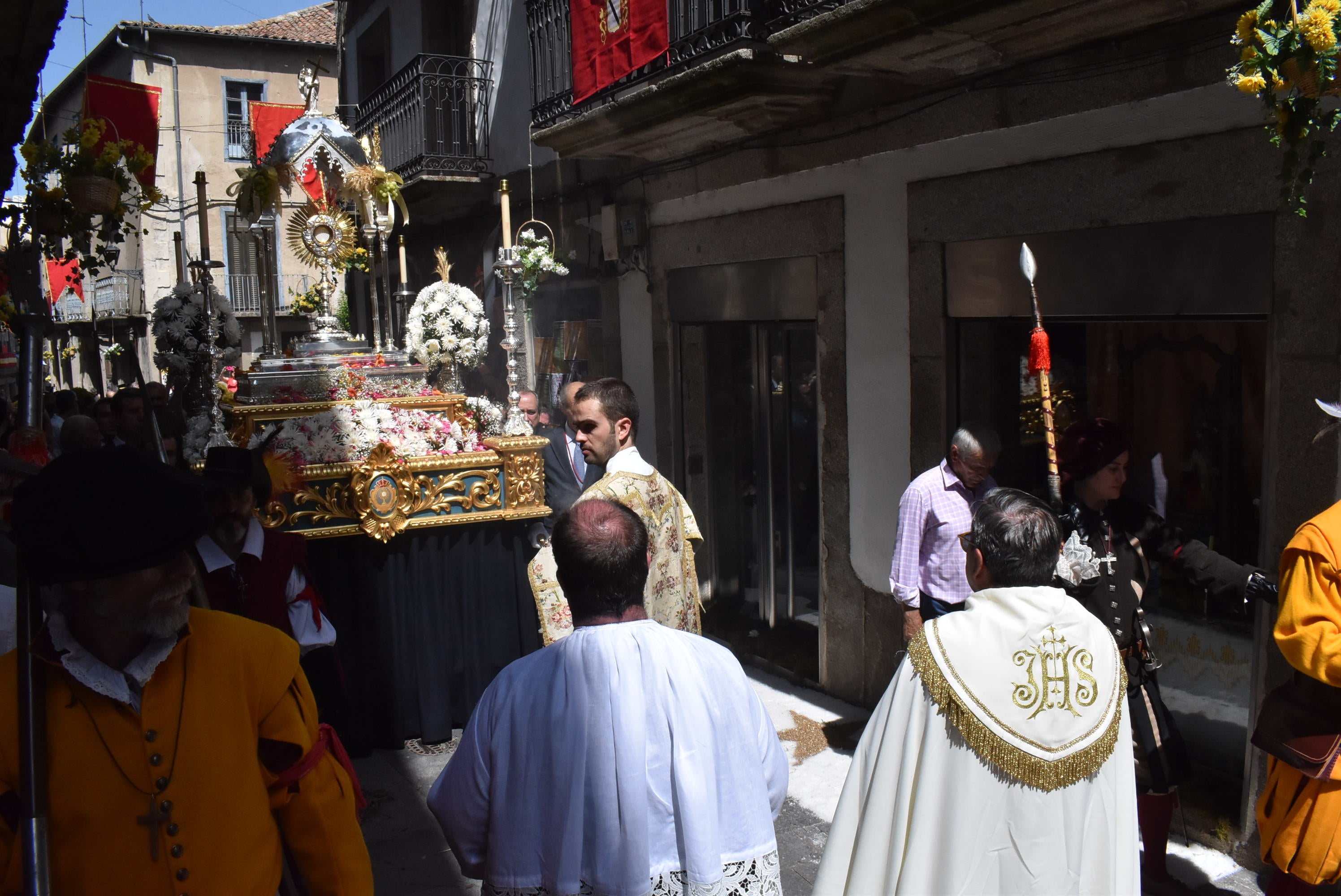 Béjar cumple un año más con la procesión del Corpus Christi como Fiesta de Interés Turístico Internacional