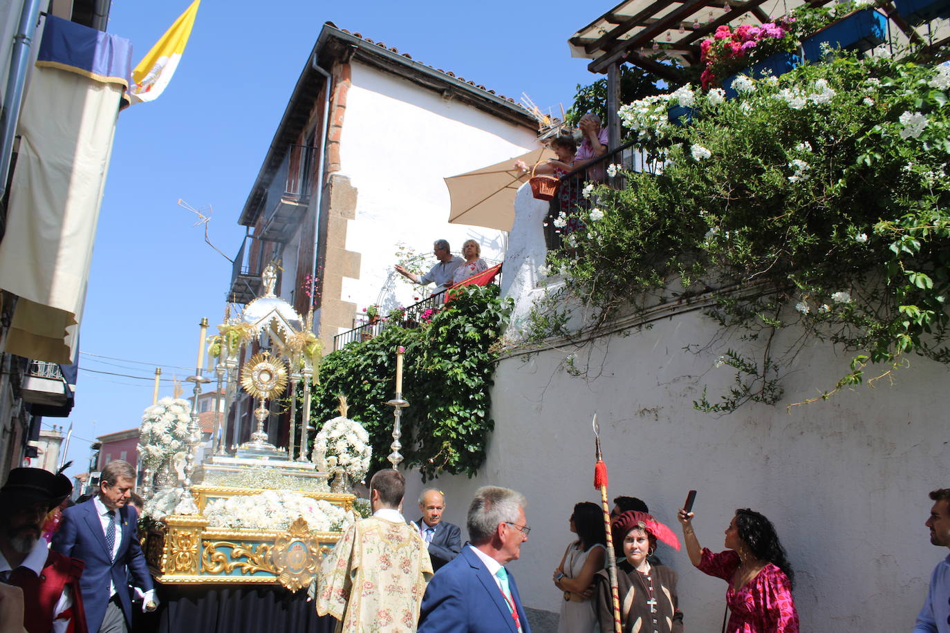 Béjar cumple un año más con la procesión del Corpus Christi como Fiesta de Interés Turístico Internacional
