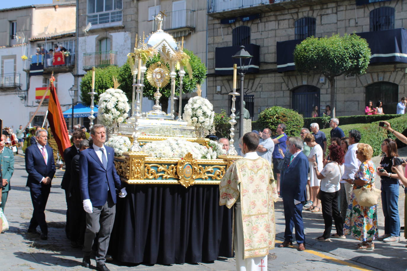 Béjar cumple un año más con la procesión del Corpus Christi como Fiesta de Interés Turístico Internacional