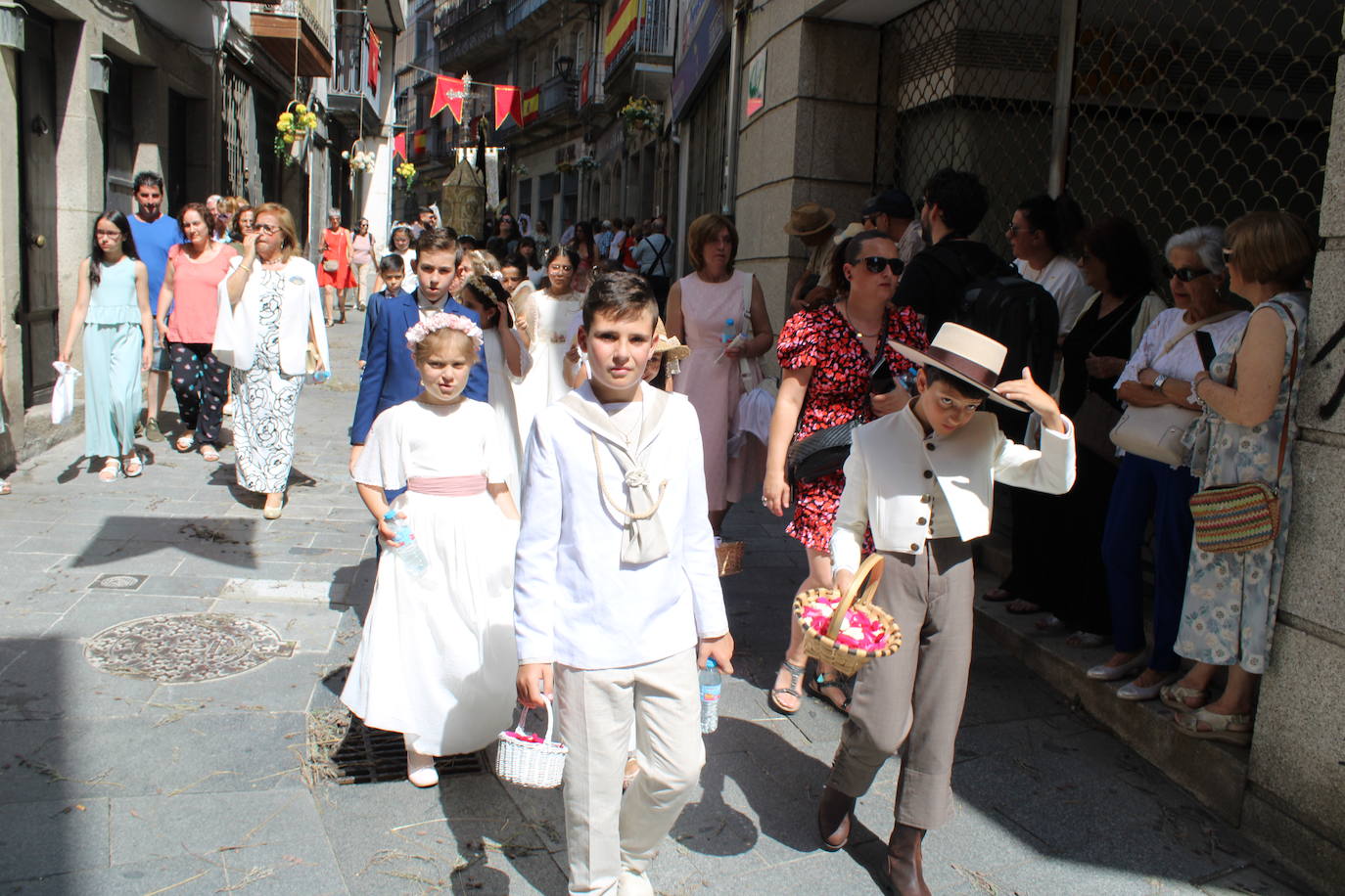 Béjar cumple un año más con la procesión del Corpus Christi como Fiesta de Interés Turístico Internacional