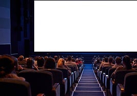 Una sala de cine.