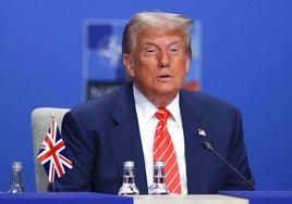 Presidente de Estados Unidos, Donald Trump, en la cumbre de la OTAN.