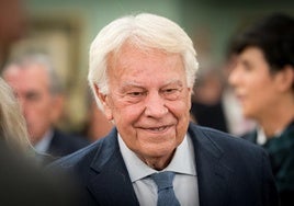 El expresidente del gobierno, Felipe González.