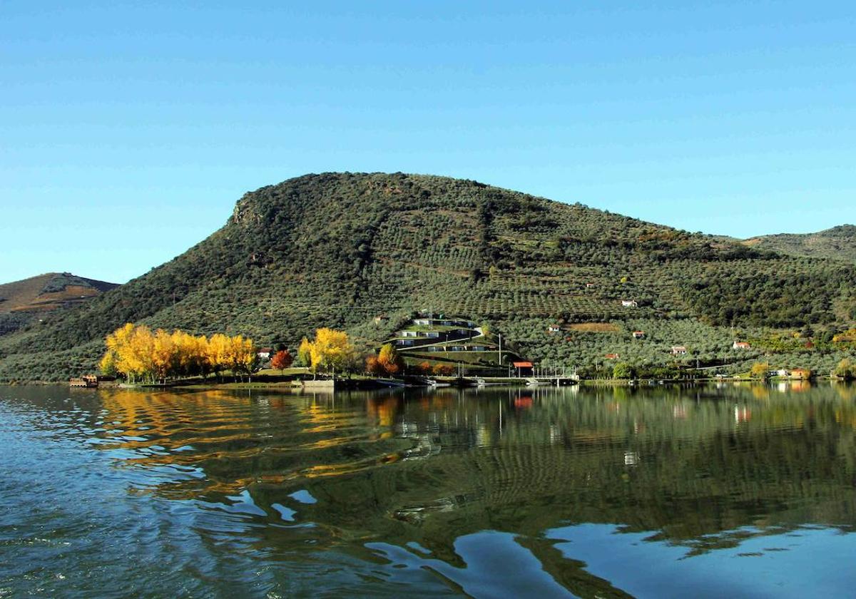 Imagen de la playa fluvial de la Congida extraída de la página Discover Douro.