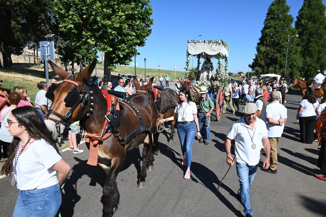 La peregrinos de Ciudad Rodrigo ponen rumbo a la Peña de Francia