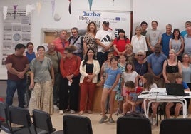 Parte de los visitantes que compartieron la jornada en Juzbado.