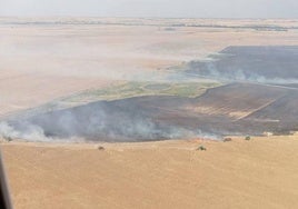 Imagen del incendio.