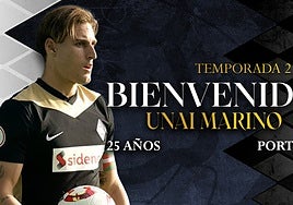 Unai Marino, nuevo ocupante de la portería de Unionistas
