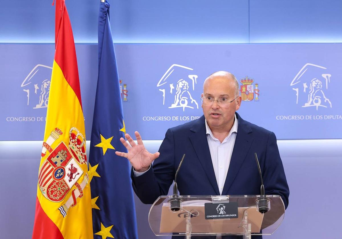 El portavoz parlamentario del Grupo Popular en el Congreso y futuro secretario general del PP, Miguel Tellado.