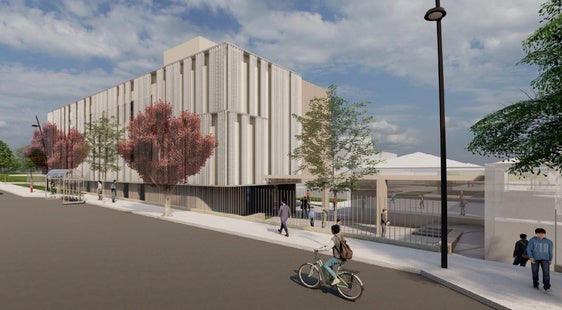 Infografía del proyecto del nuevo edificio de ESO para el colegio Pablo Picasso de Carbajosa.