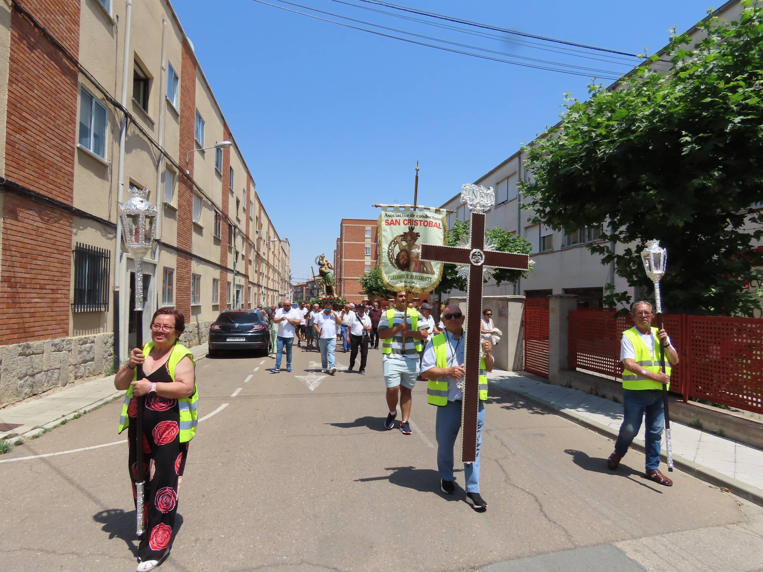Bendición por San Cristóbal en Peñaranda
