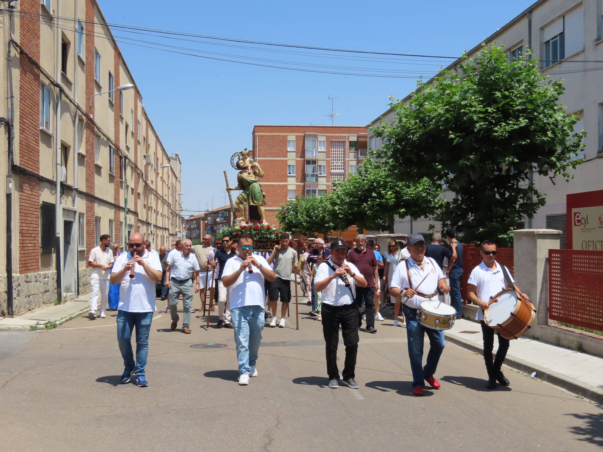 Bendición por San Cristóbal en Peñaranda