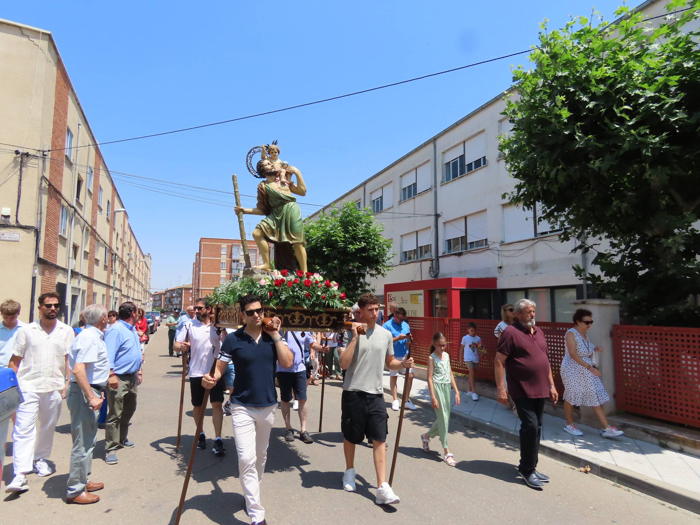 Bendición por San Cristóbal en Peñaranda