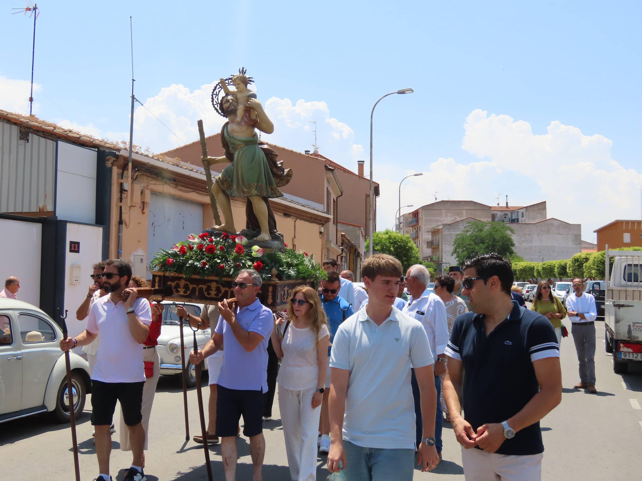 Bendición por San Cristóbal en Peñaranda