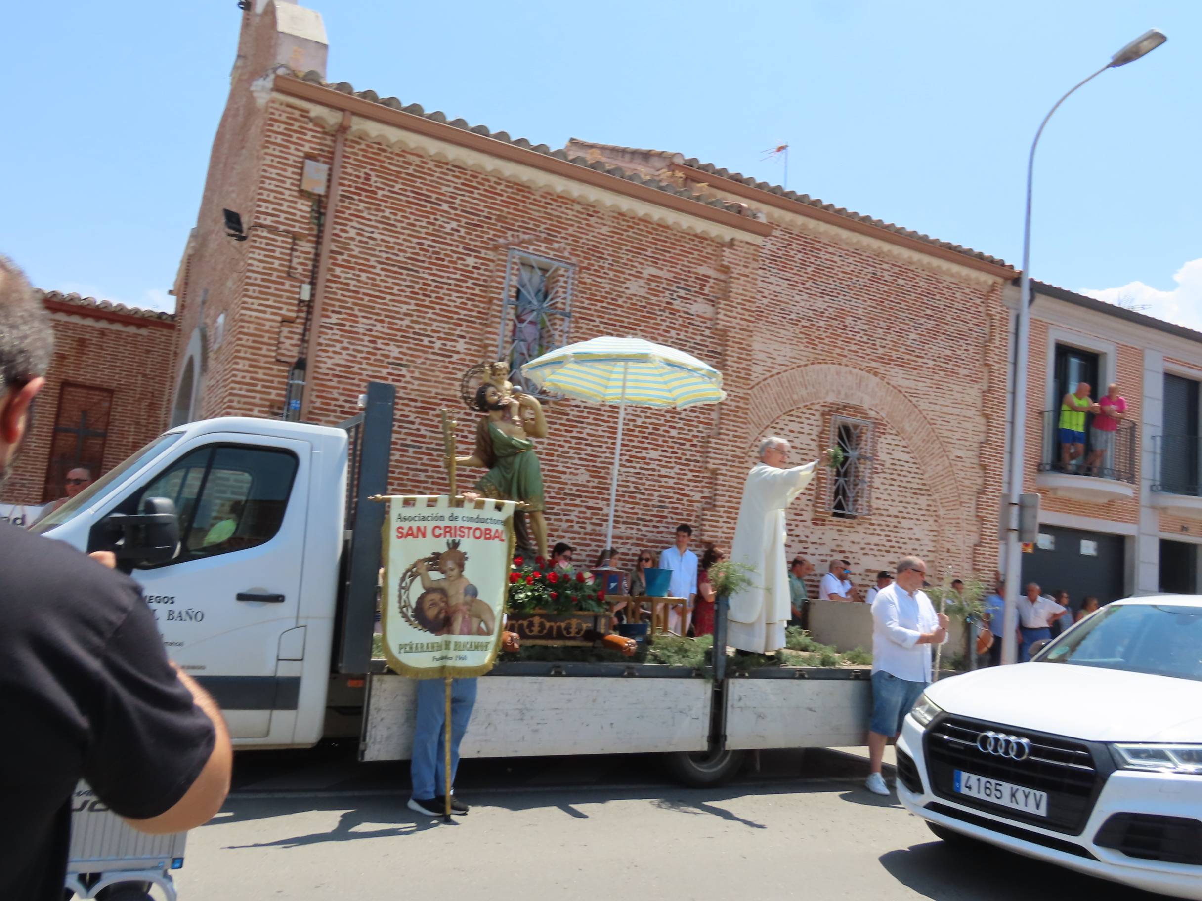 Bendición por San Cristóbal en Peñaranda