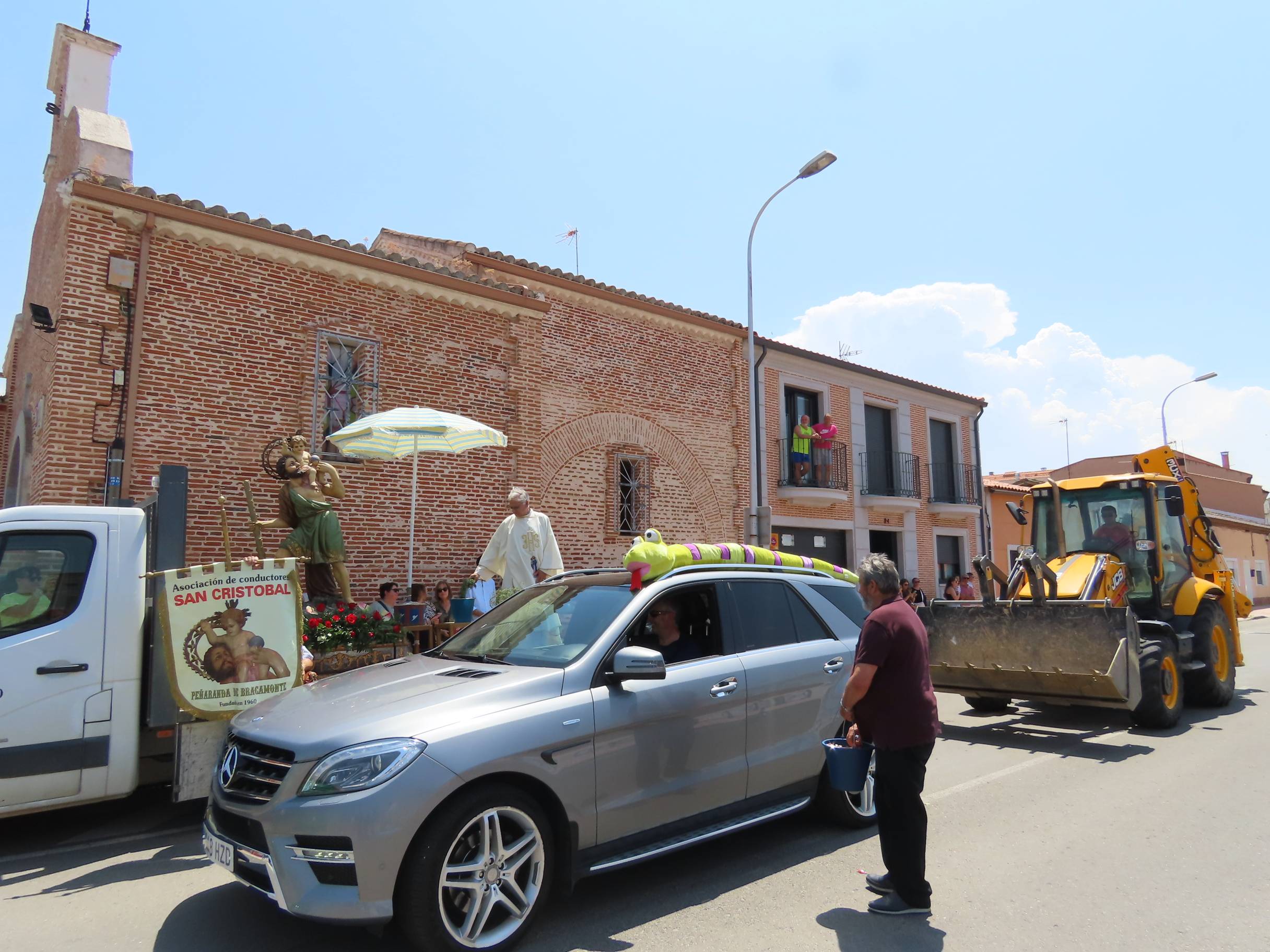 Bendición por San Cristóbal en Peñaranda