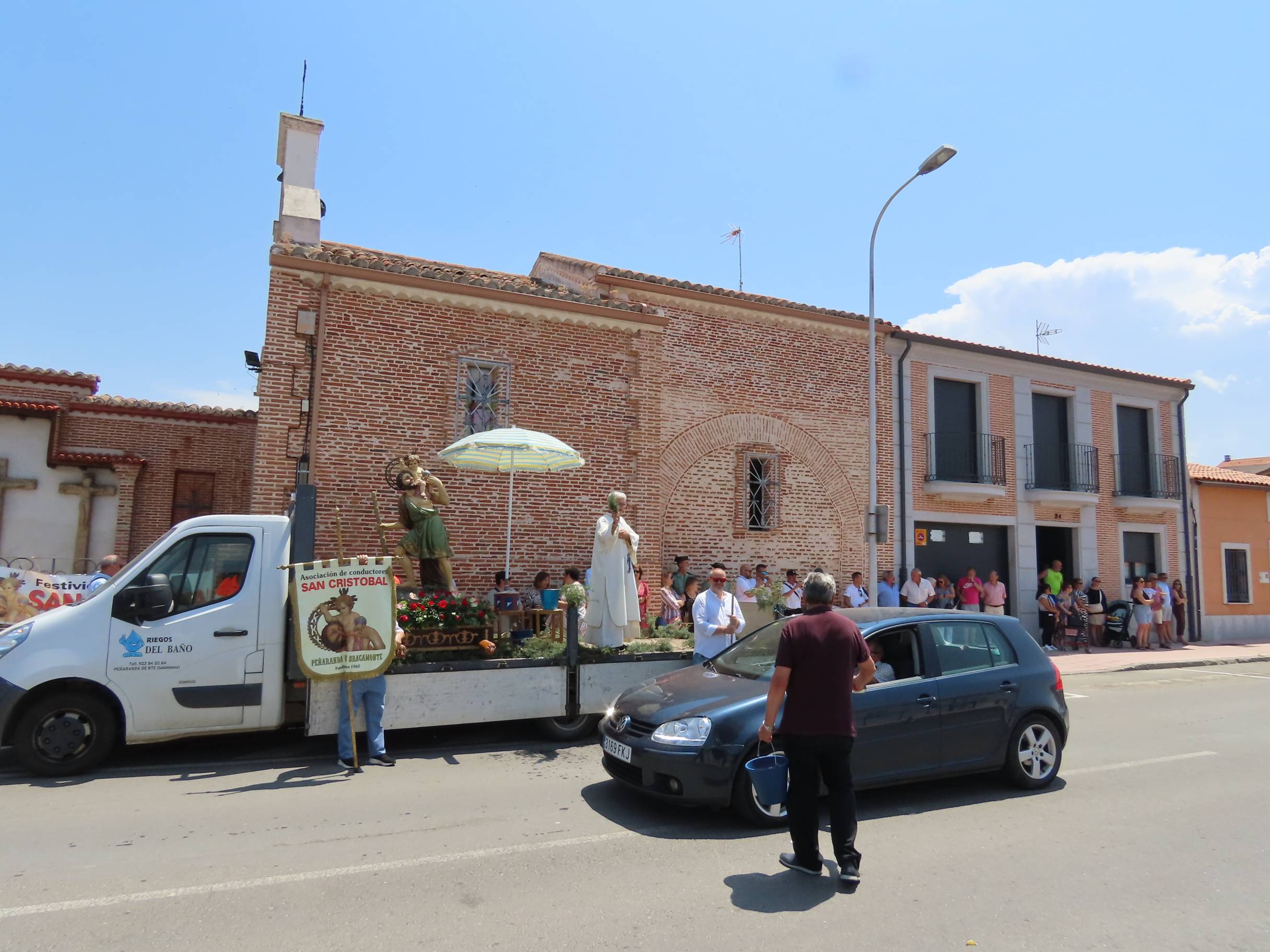 Bendición por San Cristóbal en Peñaranda