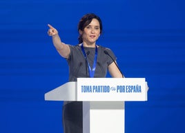 La presidenta de la Comunidad de Madrid, Isabel Díaz Ayuso.