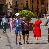 Ola de calor en las calles de Salamanca.