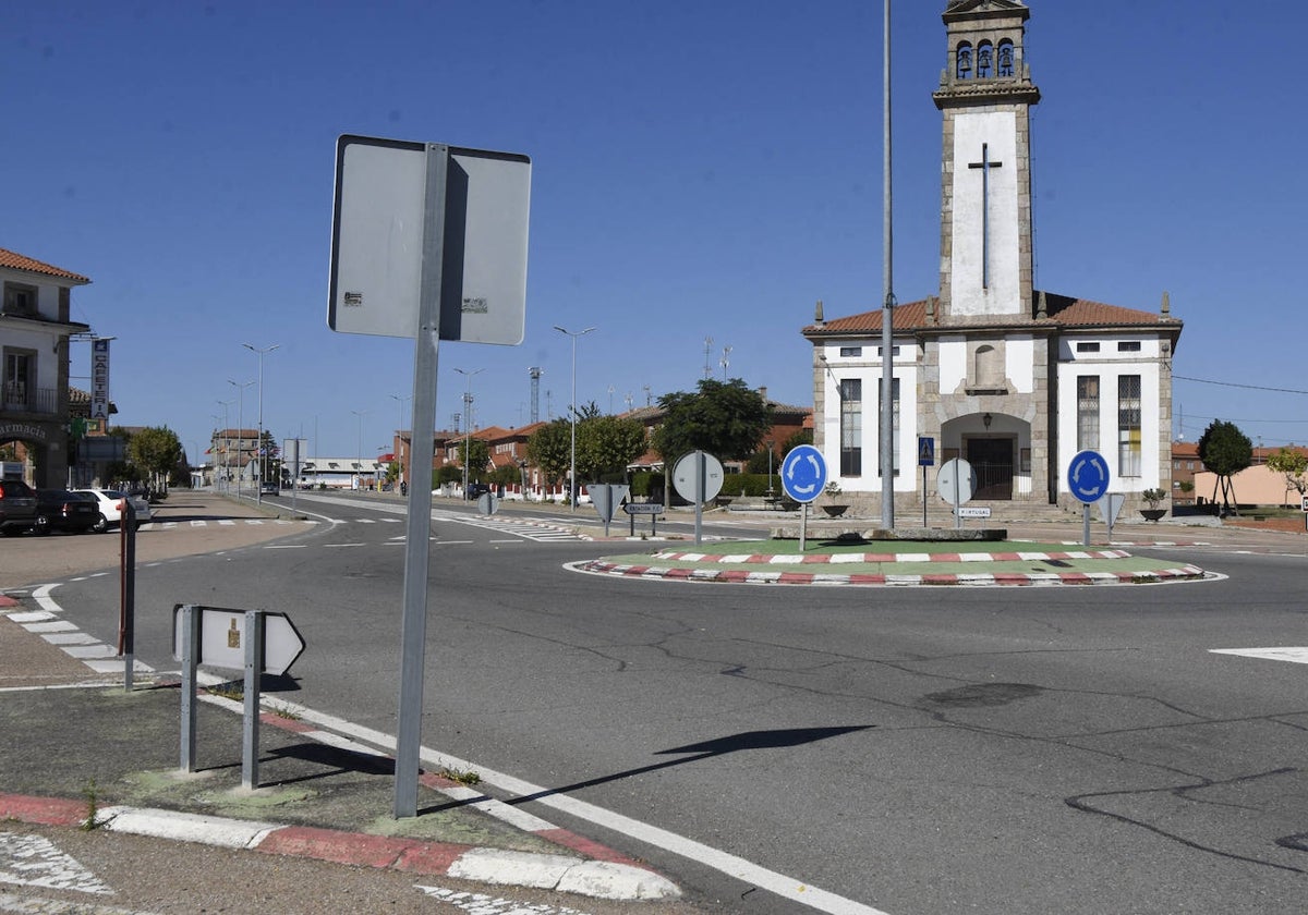 Iglesia de María Auxiliadora en la localidad de Fuentes de Oñoro