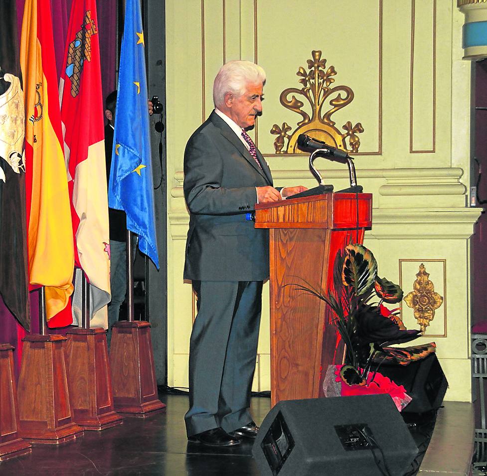 En Béjar también ejerció como pregonero en las fiestas de 2012.